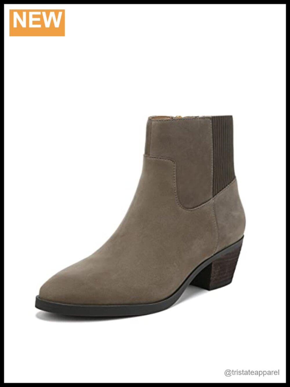 Womens Vionic Shantelle Wide Fit Leather Ankle Bootie Zip Orthotic Support
